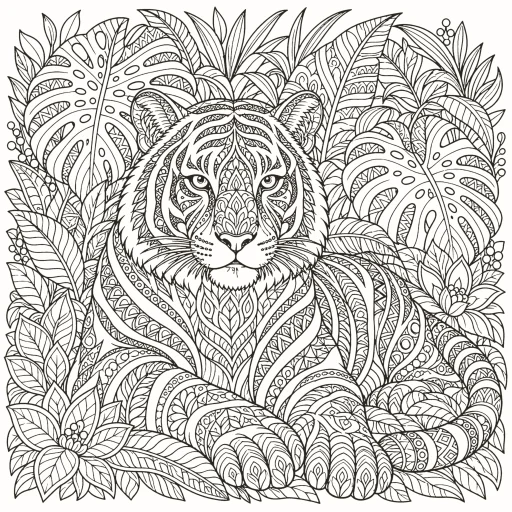 Coloriage Tigre