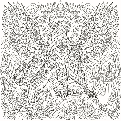 Coloriage Griffon