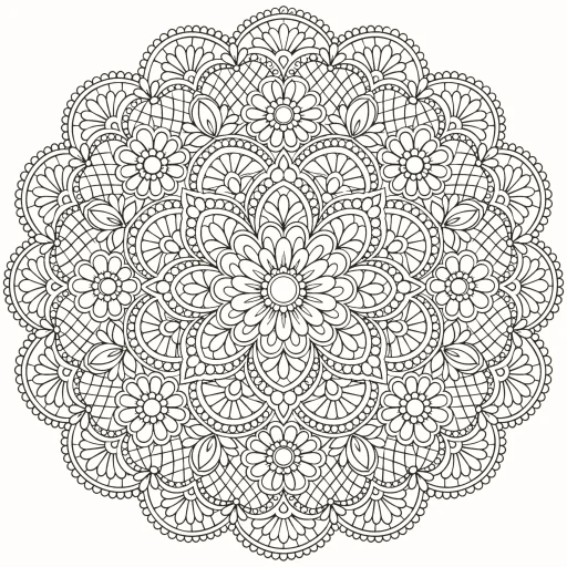 Coloriage Dentelle ancienne