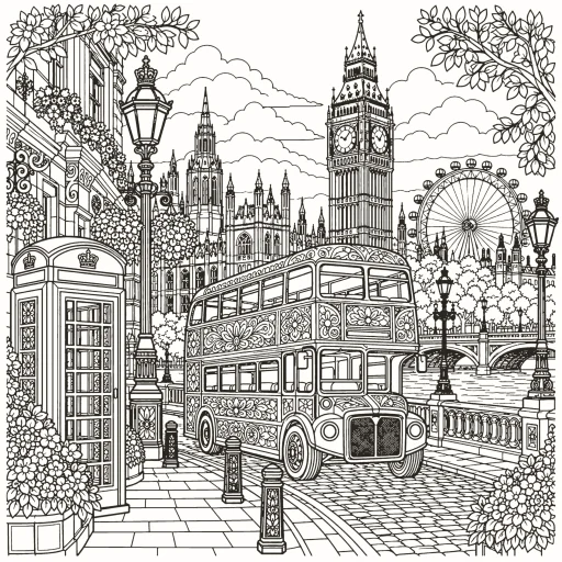 Coloriage Londres