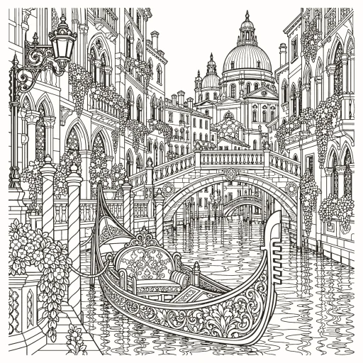 Coloriage Venise